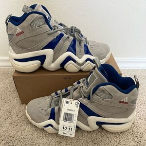 Adidas Crazy 8 Dodgers Grey Royal Blue Basketball Shoes